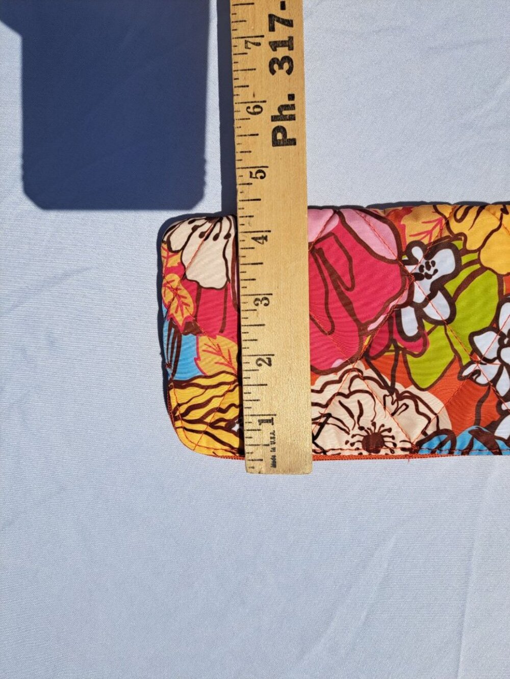 New Vera Bradley Essential Zip Wristlet - Midday Garden Floral Print Strap - Picture 8 of 8